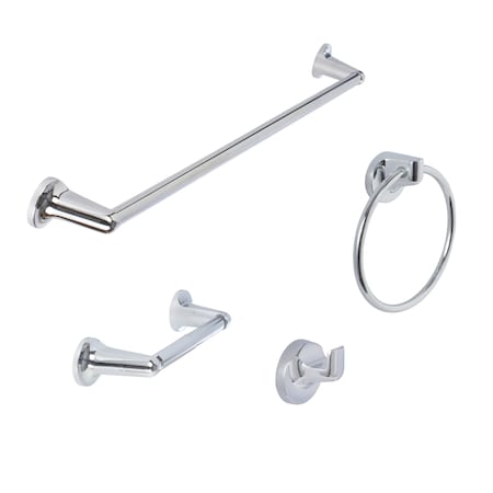 Sure-Loc Hardware Sure-Loc Hardware Sierra Series Bath Set, Two Post, Polished Chrome SA-SET-PH2 26